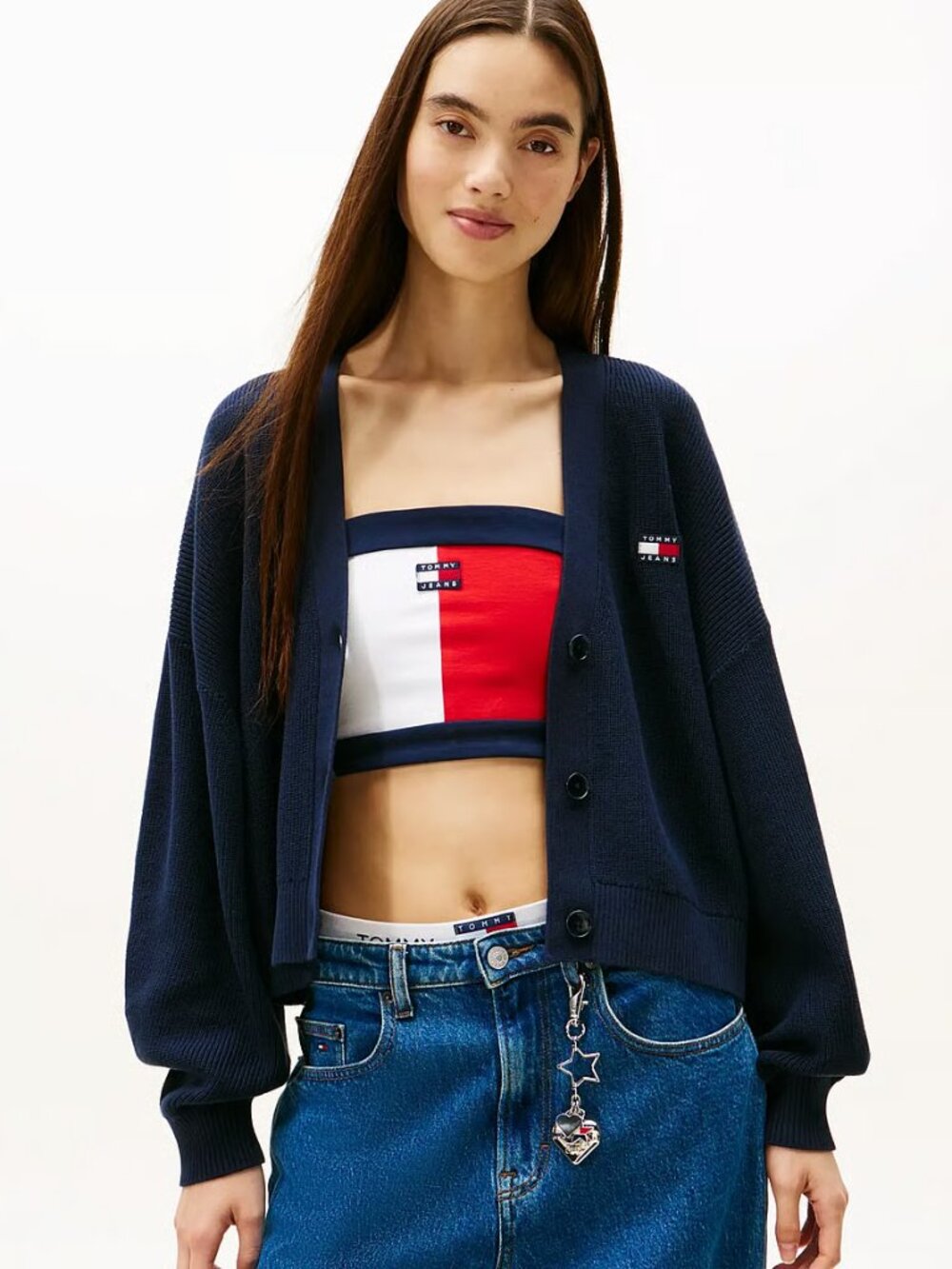 Tommy Hilfiger Navy Cardigan size s nwt